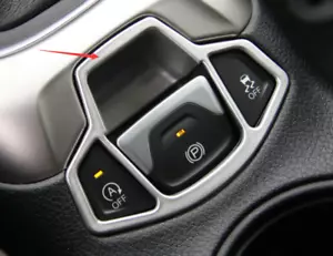 ABS Chrome Button Electrical Park Brake Cover Trim For 2017-2021 JEEP Compass 1P - Bild 1 von 2