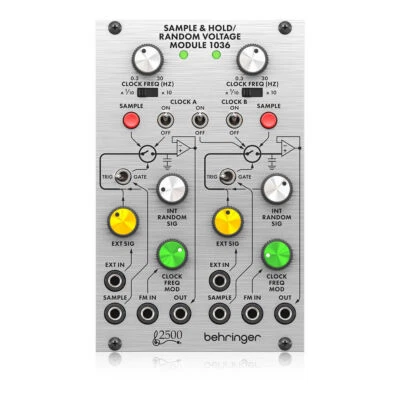 Behringer SAMPLE & HOLD/RANDOM VOLTAGE MODULE 1036 Silver Analog Synthesizer NEW - Image 1 of 3