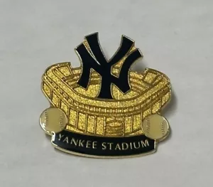 New York Yankees Pin MLB Hat Lapel Pin Yankee Stadium Gold - Picture 1 of 2