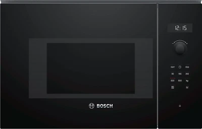 Bosch BFL524MB0 Einbau-Mikrowellengerät  Vulkan Schwarz - Bild 1 von 4