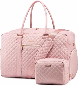 Travel Duffle Bag, Weekender Bags for Women with Shoe Compartment, Carry on Over - Picture 1 of 8