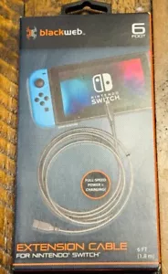 NEW IN THE BOX blackweb 6ft extension cable for nintendo switch electronics - Picture 1 of 2