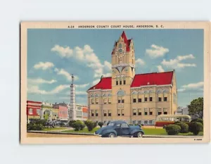 Postcard Anderson County Court House Anderson South Carolina USA - Picture 1 of 2