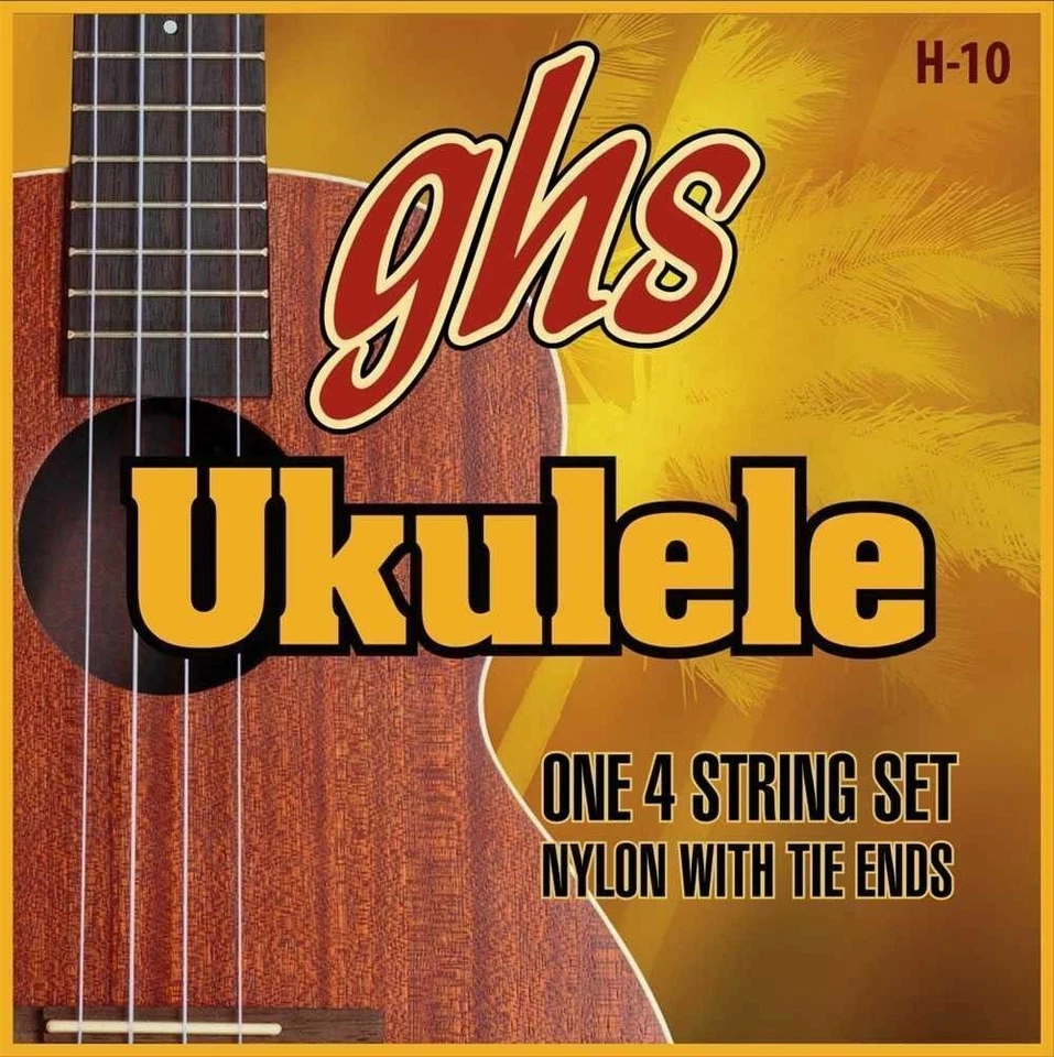 GHS H-10 Nylon Ukulele Strings, Soprano / Concert, Black Nylon - Image 1 of 1