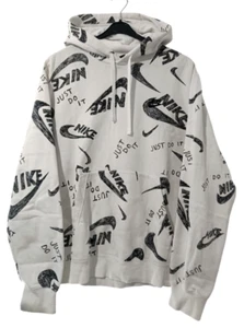 Nike Herren Kapuzenpullover Gr. M Just Do It Logo Graphic Hoodie Sweatshirt - Bild 1 von 11