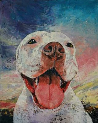 Pitbull Painting by Michael Creese, Foto 1 de 4