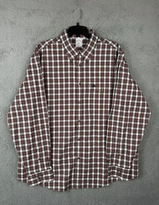 Brooks Brothers Mens Long Sleeve Dress Shirt Plaid Regent Fit Red Gray Size XL - Picture 1 of 4