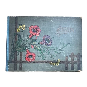 Álbum y postales victorianas Art Nouveau antiguas únicas RARO - Imagen 1 de 13