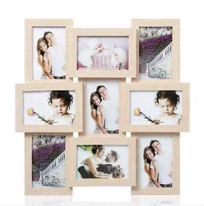 Arpan Photo Picture Frame MDF Multi Aperture 9 Photos 4x6" / 10x15cm Photos - Picture 1 of 10