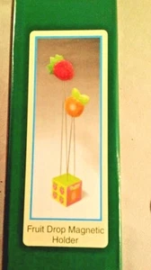 Fruit Drop Magnets Holder Note Recipes Desk  Photo frame holds 2 Pictures New  - Picture 1 of 7
