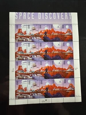 Scott #3238-3242 Space Discovery Pane of 20 32¢ Stamps (1998) - Image 1 of 2