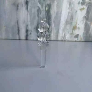 MIKASA AUSTRIA MONTEREY CRYSTAL STOPPER RIBBED BALLS 5.25 INCHES - Picture 1 of 5