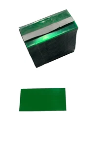 Getönte grüne Regal-Einsatzstreifen 2,5 Zoll x 1,25 Zoll - Gondelchips-Ticketform - Bild 1 von 3