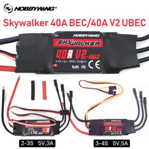 HobbyWing Skywalker 40A Brushless ESC 2-4S For RC Airplanes Helicopter Aircraft - Picture 1 of 16