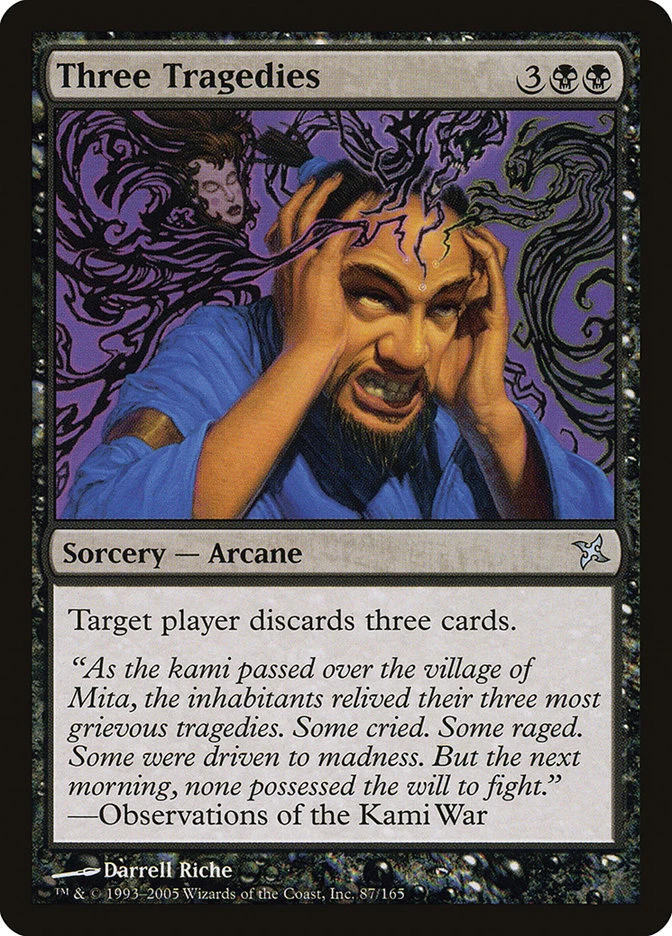 Three Tragedies [Betrayers of Kamigawa] Magic MTG - Image 1 of 1