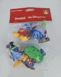NEU DISNEY WORLD AUTO ANTENNENAUFLEGER SET 4 PARKS INKONS SELTEN - Bild 1 von 7