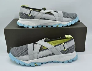 Timberland Women Size 8.5 Garrison Trail Grey Turquoise Slip On Sandals Sneakers - Picture 1 of 10