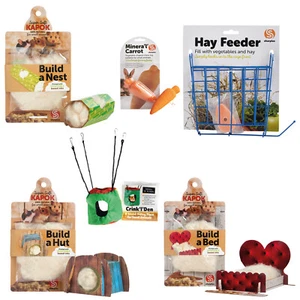 Sharples kleines Tierkäfig Zubehör Heufutter Bett bauen Nest Hütte Höhle - Bild 1 von 17