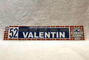 John Valentin  Los angels Dodgers Game Used Locker Tag MLB Hologram - Picture 1 of 1