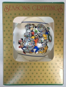 Palla ornamento natalizio vintage Disney 1999 Topolino Minnie Pippo Pluto Paperino - NUOVO - Foto 1 di 6