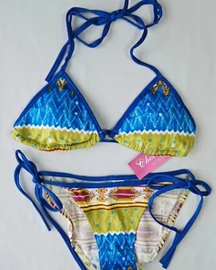 Choice By Bluewave Print String Bikini. Sz XL NWT - Picture 1 of 3