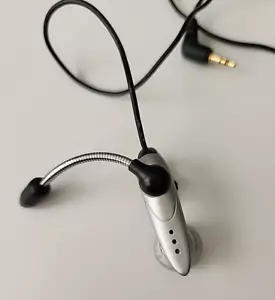 Auriculares con conector de 3 mm con cable con micrófono de pluma - almohadilla de lóbulo de oreja ajustable - funciona - Imagen 1 de 7