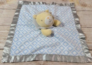 Nursery Rhyme Plush Lion Lovey Security Blanket Satin Back Trim 14" x 14" - Picture 1 of 5