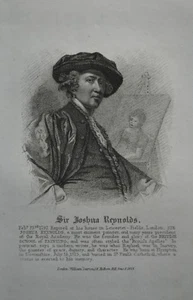 Original 1820s Antique Engraving Print Sir Joshua Reynolds William Darton London - Picture 1 of 2