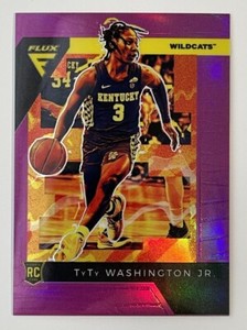 2022 Panini Chronicles Flux Draft Picks TyTy Washington Jr #10 Purple #1/49