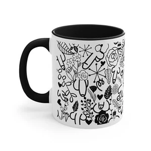 Funny Adult Humour Novelty mug penis flower Dick Pic Caffeine Cup - Picture 1 of 16