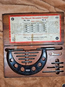 Starrett No. Juego 224 Pinza Micrómetro 2" - 6" - Imagen 1 de 5