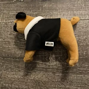 Peluche uomo in nero parlante Frank cane carlino raro promo ILM - Foto 1 di 4