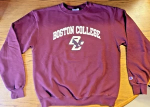 Champion Boston College Sweatshirt mit Rundhalsausschnitt Größe Medium weinrot - Bild 1 von 23