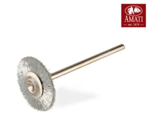 AMATI 2045/01 - SPAZZOLA CIRCOLARE IN ACCIAIO DIAMETRO 18mm GAMBO 2.30mm  - Picture 1 of 1