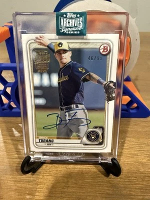 2024 topps archives Brice Turang auto /99 - Image 1 of 2