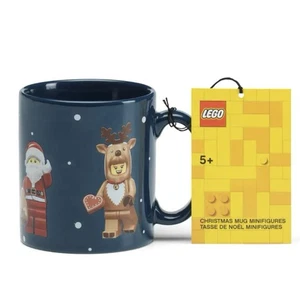 Nuevo Lego Taza de Navidad Mini Figuras 10 Oz Azul Muñeco de Nieve Reno Santa Taza de Regalo - Imagen 1 de 8