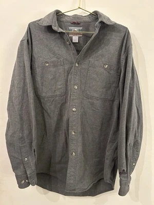 Eastern Mountain Sports EMS Vintage Brush Popper Button-down Long Slv Shirt Sz S - Image 1 of 4