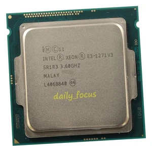 Intel Xeon E3-1271 v3 3.6 GHz LGA1150 4 cores 8 threads SR1R3 CPU Processor 8 MB - Picture 1 of 4