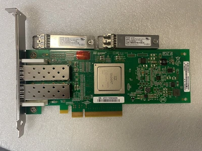 HPE AJ764-63002 8Gb Dual Port PCI-e FC HBA 584777-001 + 2 x AJ718A SFP - Image 1 of 2