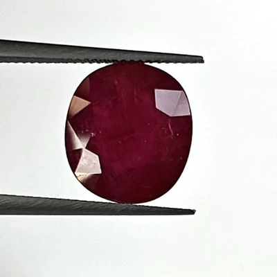 3.60ct Natural Burma Ruby beautiful deep red standard heat no glass fill gem - Image 1 of 4