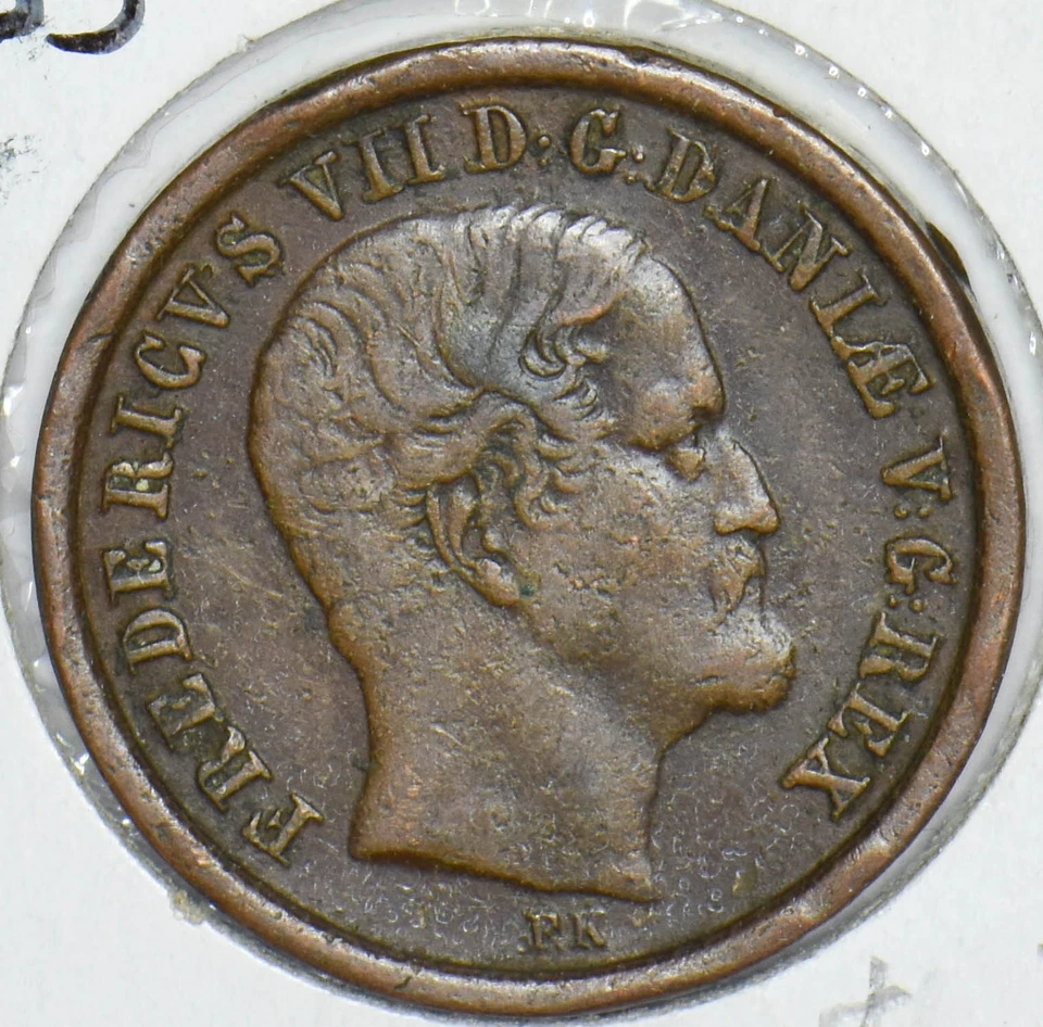 Denmark 1853 Fredericvs VII RigsbankSkilling 290934 combine shipping - Image 1 of 2