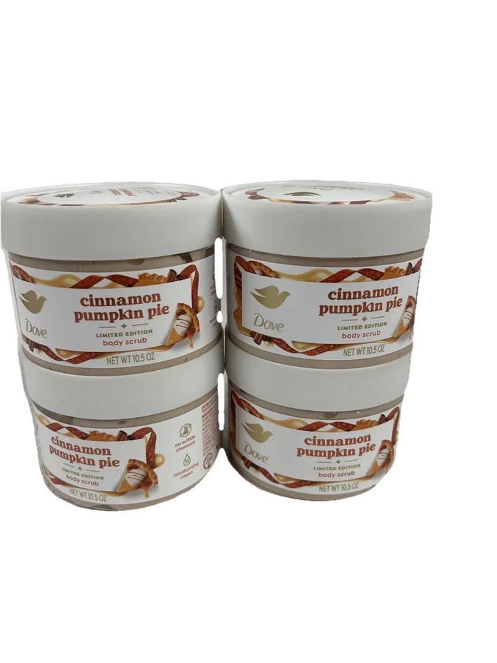 DOVE HOLIDAY TREATS CINNAMON PUMPKIN PIE LIMITED EDITION BODY SCRUB 10.5OZ
