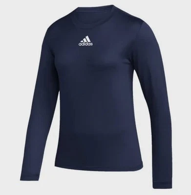 Camiseta Adidas Creator Climalite para mujer manga larga cuello redondo azul marino talla XL nueva Foto 1 de 4