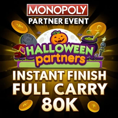 Halloween Partner Event🎃Monopoly Go Partner Event✨Fast Delivery⚡Full Carryy 80K - Image 1 of 4
