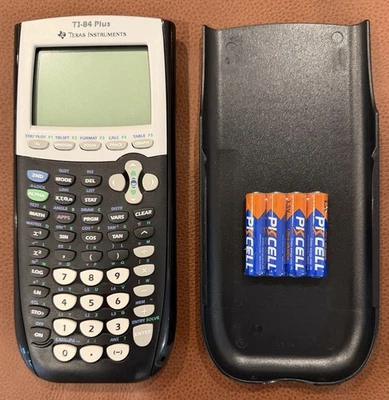 TI-84 Plus Graphing Calculator – Tested & Works w/ Cover & NEW Batteries - Image 1 of 4