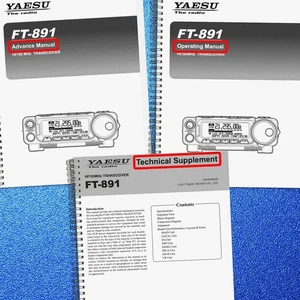YAESU FT 891 OPERATING, ADVANCED, TECHNICAL SERVICE MANUAL BUNDLE, BOUND, JACKET - Bild 1 von 20