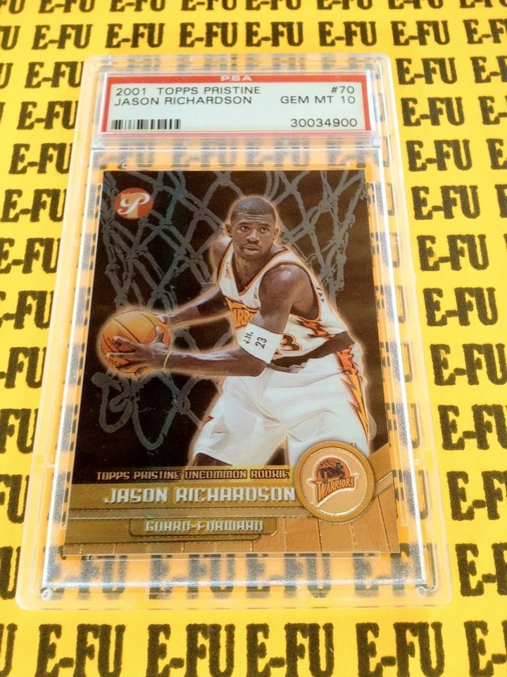 2001-02 Topps Pristine JASON RICHARDSON RC PSA 10 Gem Mint Golden State Warriors - Image 1 of 1