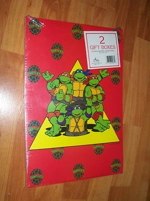 Ninja Turtle 2 Gift Boxes Vintage Artis Teenage Mutant Rare NOS - Image 1 of 2