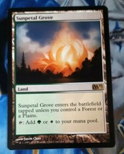 Sunpetal Grove MTG Magic 2013 M13 Rare Land Slightly Played x1 OC4