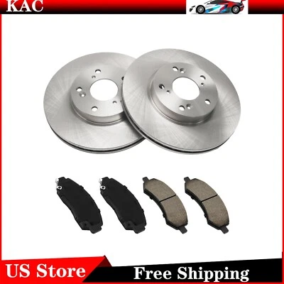Rotores de disco delanteros + pastillas de freno de cerámica para Honda Accord 2003-2005 2006 2007 Foto 1 de 4